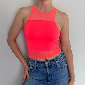 Neon Pink Sleeveless Top